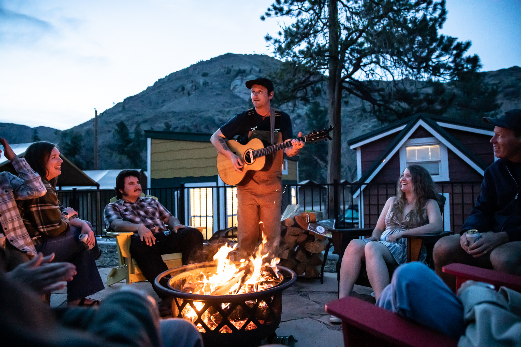 guitar campfire photo guitar campfire photo